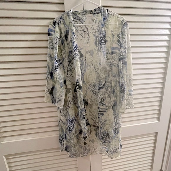 Chicos Womens sheer‎ jacket. Size 2 - Picture 1 of 5